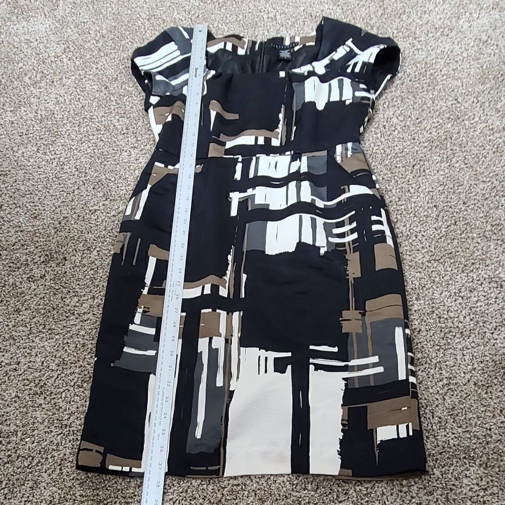 Apostrophe Dress Abstract Geometric Size 6 - Picture 14 of 15